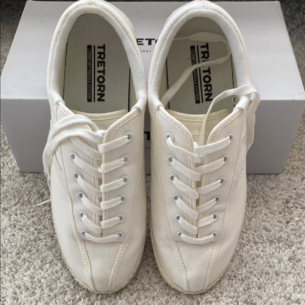 Tretorn womens White Sneakers - Picture 2 of 3